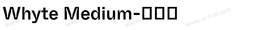 Whyte Medium字体转换